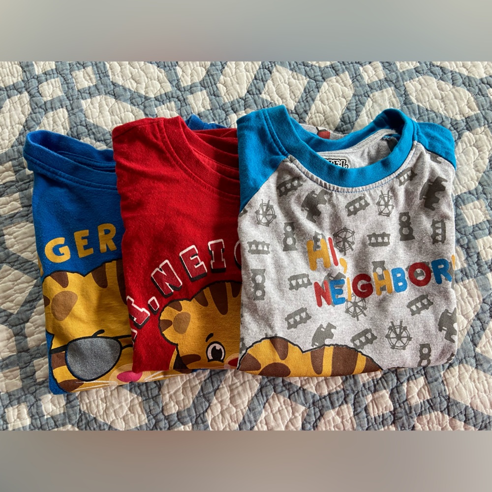 Lot of 3 Daniel Tiger tees